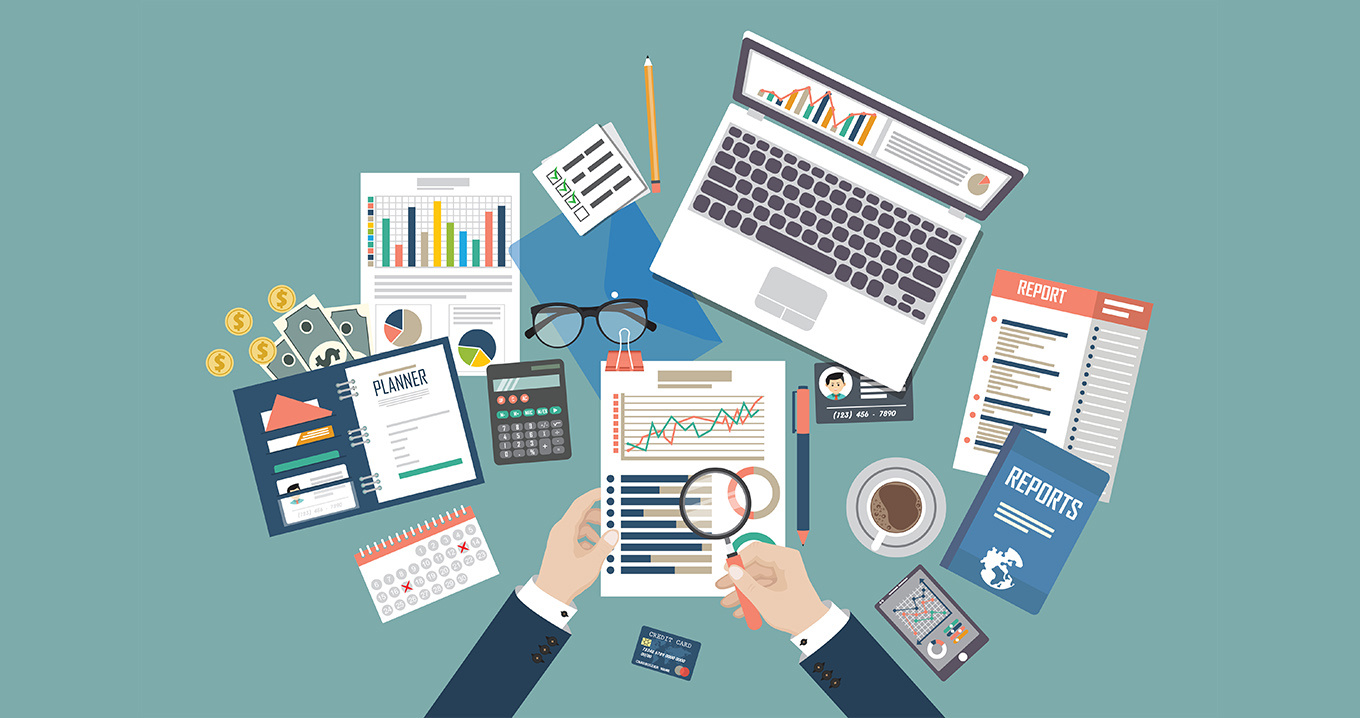 Illustration av budgetarbete