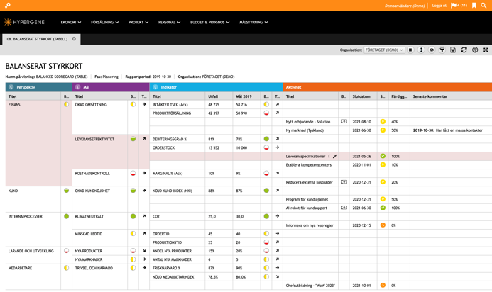 Balanced Scorecard Hypergene