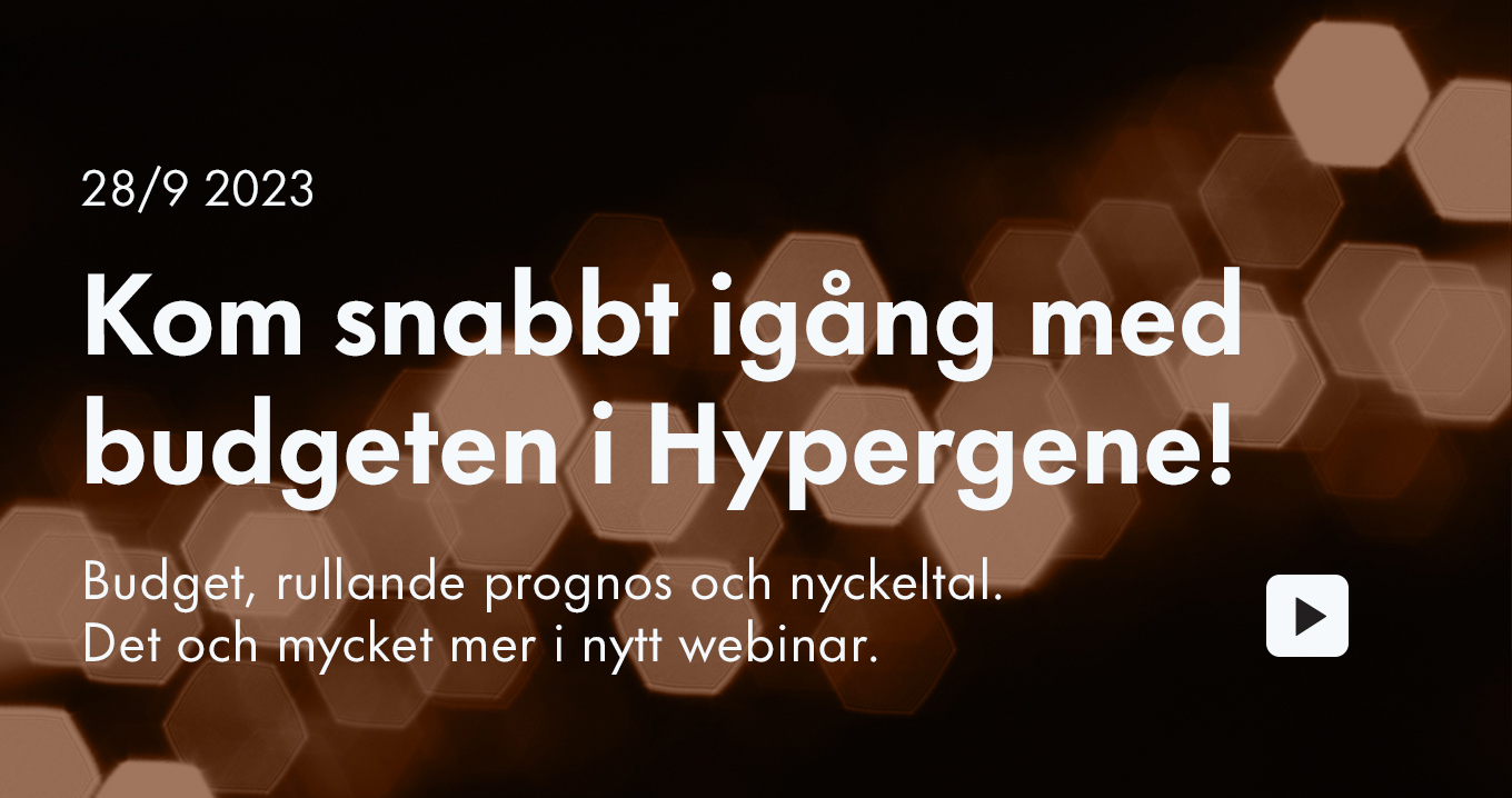 Hur du enkelt och snabbt skapar förutsättningar för en agil budget- och prognosprocess