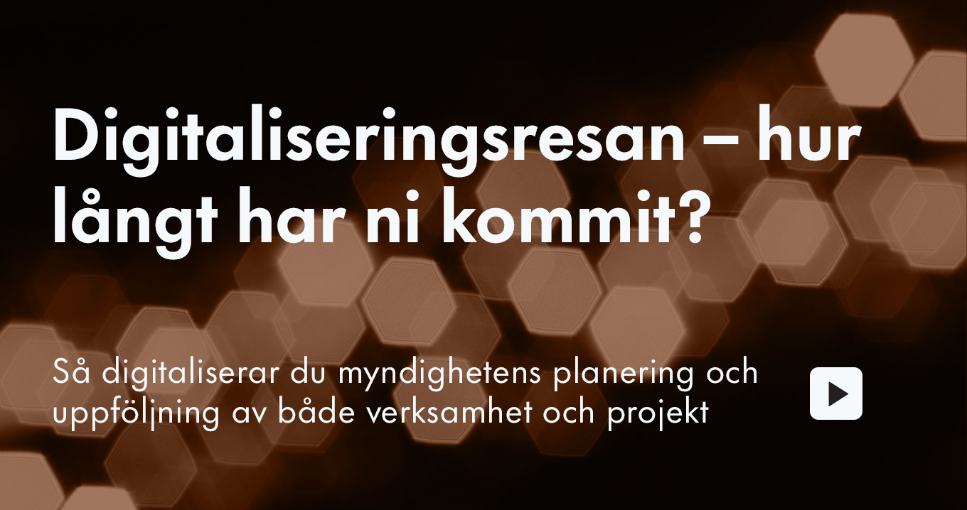 23-10-17 Så digitaliserar du myndighetens planering och uppföljning av både verksamhet och projekt