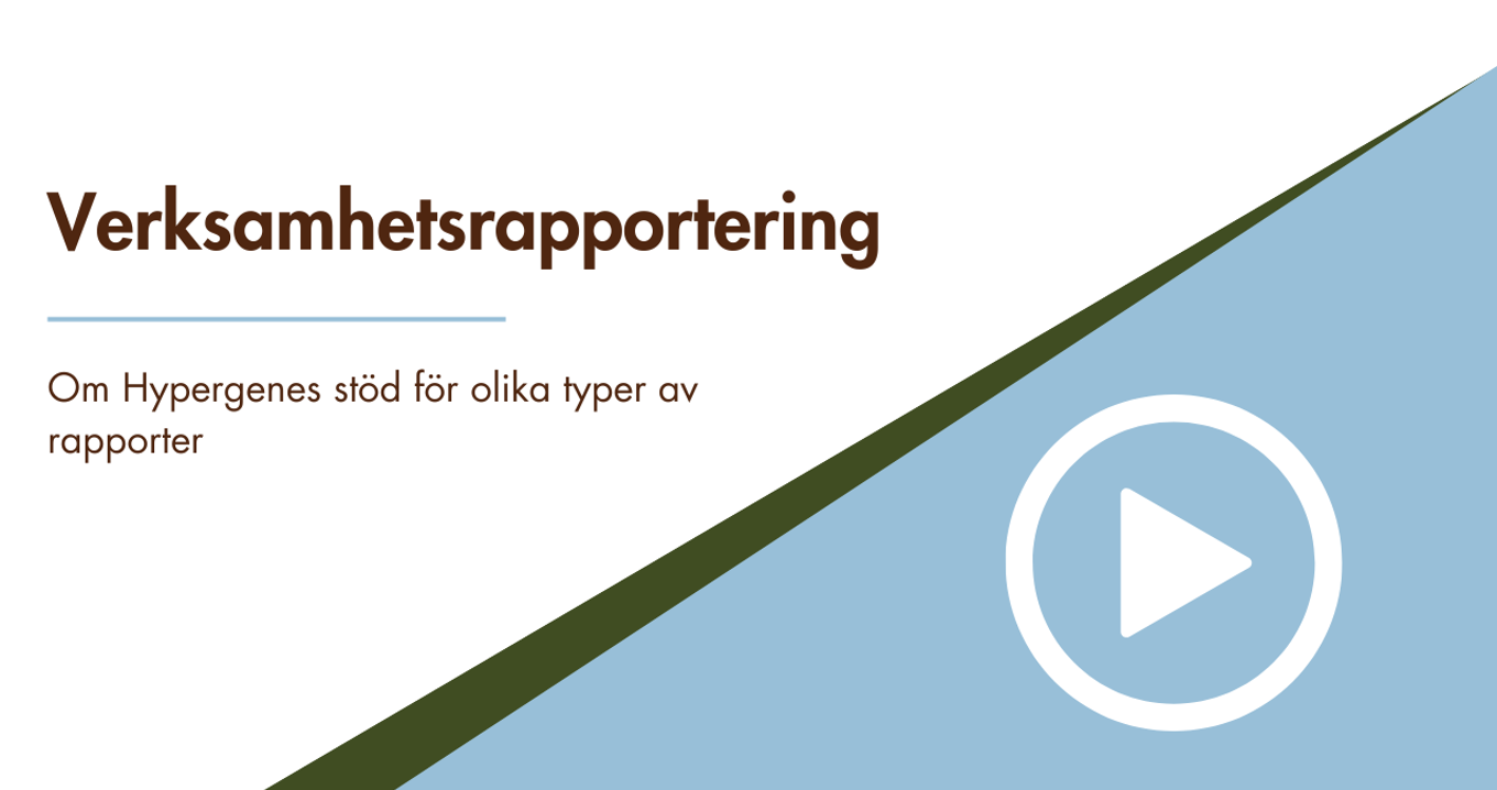 Verksamhetsrapportering Videoarkiv